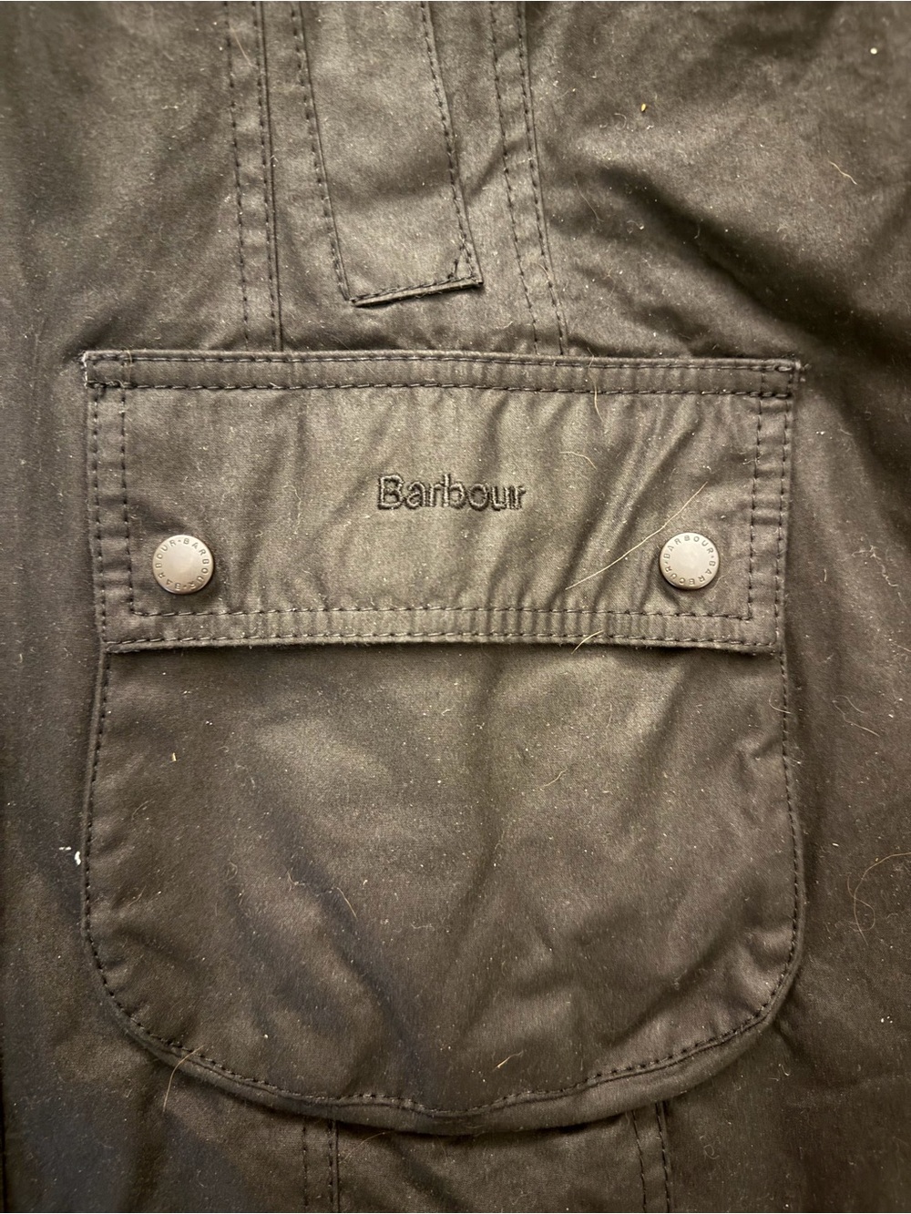 Black Barbour Beadnell Waxed Jacket and Hood, Women’s US 8 - Picture 3 of 9